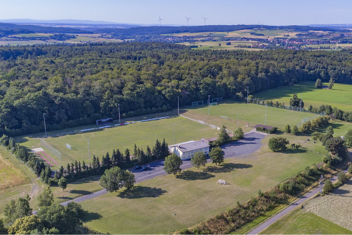 Luftbild vom Sportgelände "Am Hessenwalde"