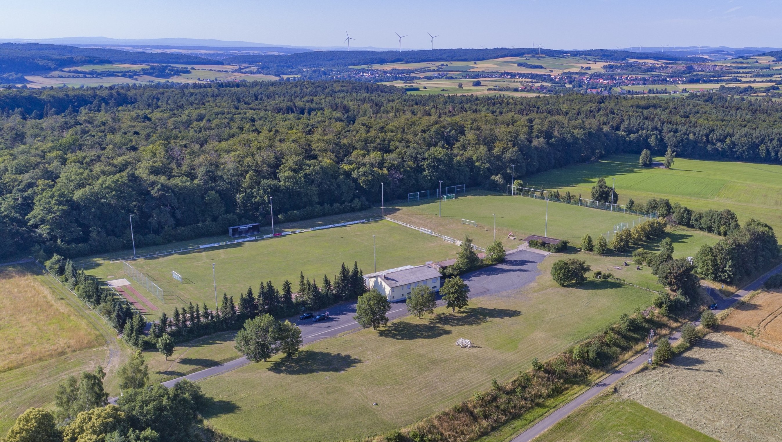 Luftbild vom Sportgelände "Am Hessenwalde"